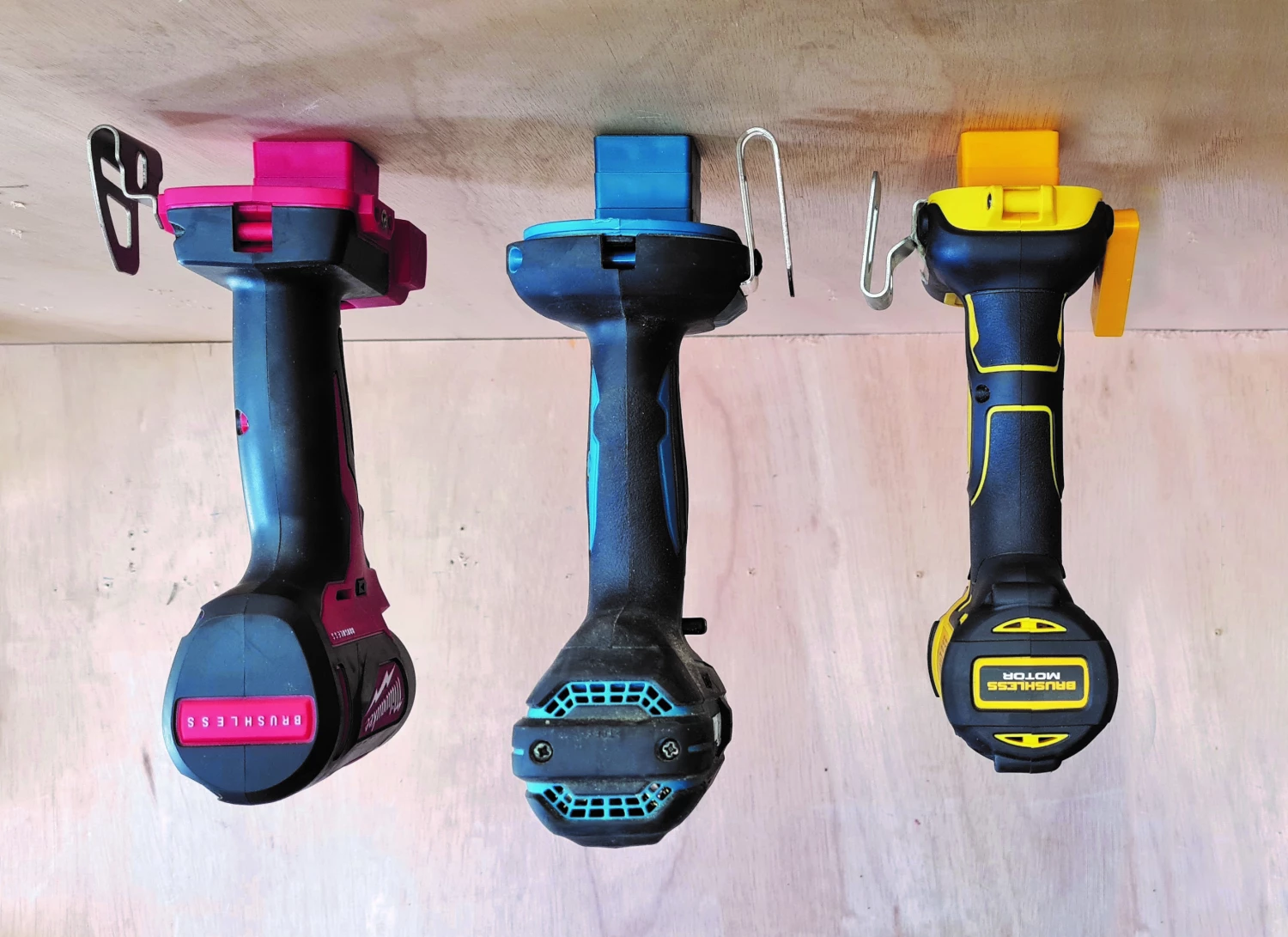 StealthMounts TMSPACE-YLW-6 Tool Mount Spacer Blocks Afstandhouder Voor Machinehouders - 12mm - Voor DeWalt XR - Geel - 6 Stuks thumbnail 2