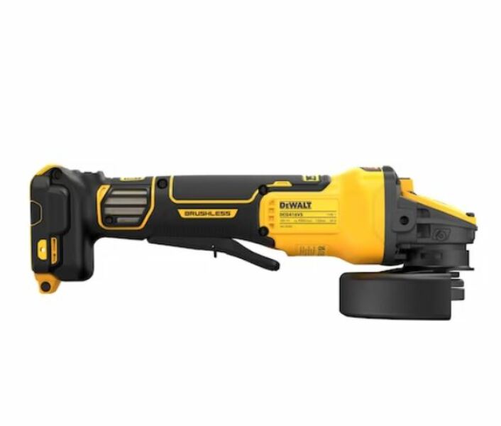 DeWALT DCG416VSN-XJ 18V Li-ion XR Accu Haakse Slijper Body - 125mm - Koolborstelloos - Detailed view of the product