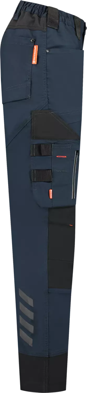 Workman 90251 STRETCH Worker Werkbroek P2S Dames - Navy / Zwart - Maat 38 (30/31) thumbnail 4
