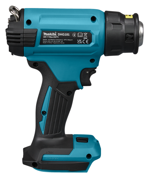 Makita DHG181ZK 18V Li-ion Accu Heteluchtpistool Body In Kunststof Koffer Met Diverse Opzetstukken - Detailed view of the product