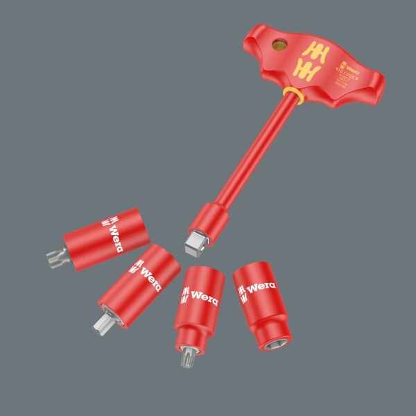 Wera 05005120001 410 I VDE B VDE Geïsoleerde Adapterschroevendraaier Met T-greep - 3/8" - Detailed view of the product