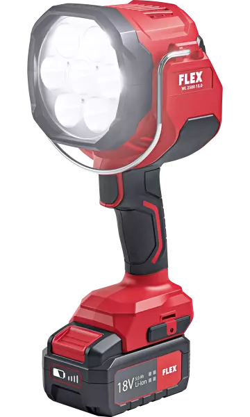 Flex WL 2800 18.0 Li-ion Accu Schijnwerper Handlamp Body - 12/18V - 2600Lm - Detailed view of the product