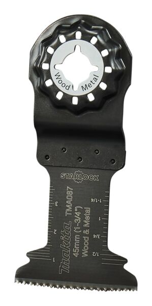 Makita E-25460 TMA087 Invalzaagblad 45x45mm - Hout En Staal (5st) - Detailed view of the product