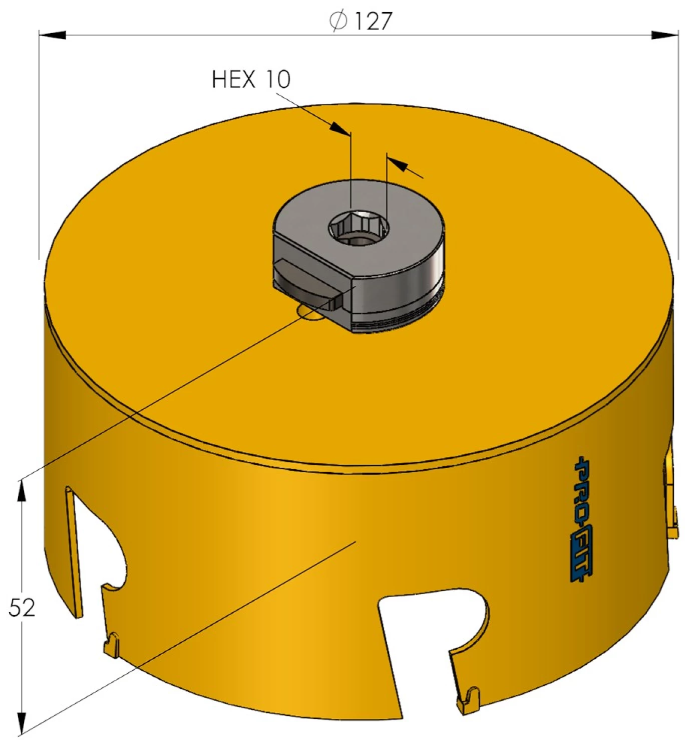 ProFit 09081127 Multi Purpose Gatzaag Incl. Adapter - 127mm thumbnail 2