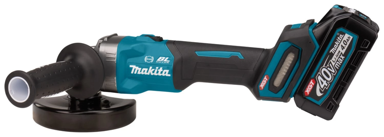 Makita GA005GM201 XGT 40V Li-Ion Accu Haakse Slijper Set (2x 4,0Ah) In Mbox - 125mm - Koolborstelloos thumbnail 4