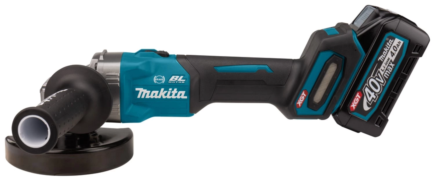 Makita GA005GM201 40V Accu 125 Mm Haakse Slijper 2x 4.0Ah In Mbox