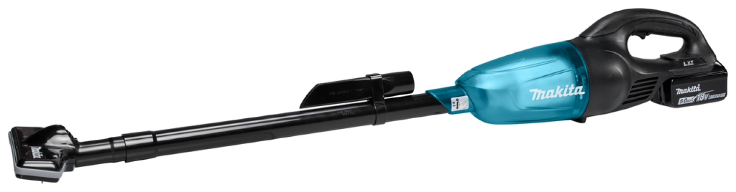 Makita DCL180RTB 18V Li-Ion Accu Steelstofzuiger Set (1x 5.0Ah) - 0,65L thumbnail 4