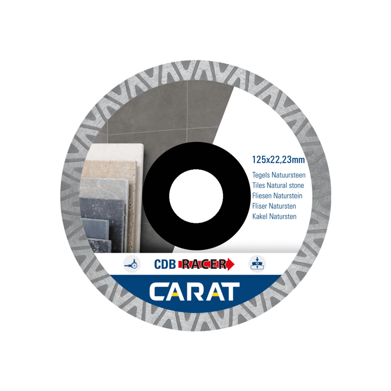 Carat CDBM125A25 3-pack Diamantzaagbladen Voor Tegels - 125 X 22,23mm - CDBM Racer thumbnail 2