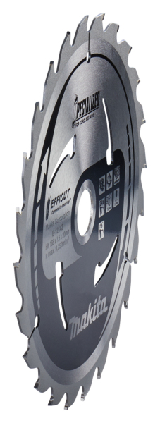 Makita E-12142 Efficut Cirkelzaagblad WPC - 165x20x1,5mm 24T - Detailed view of the product