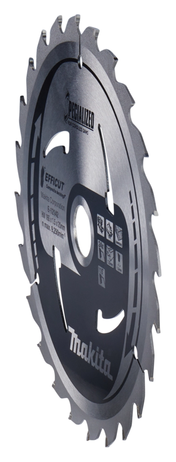 Makita E-12142 Efficut Cirkelzaagblad WPC - 165x20x1,5mm 24T thumbnail 3