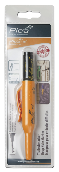 Pica 150/46 Ink Markeerstift Voor Diepe Gaten In Blister - Zwart - Detailed view of the product