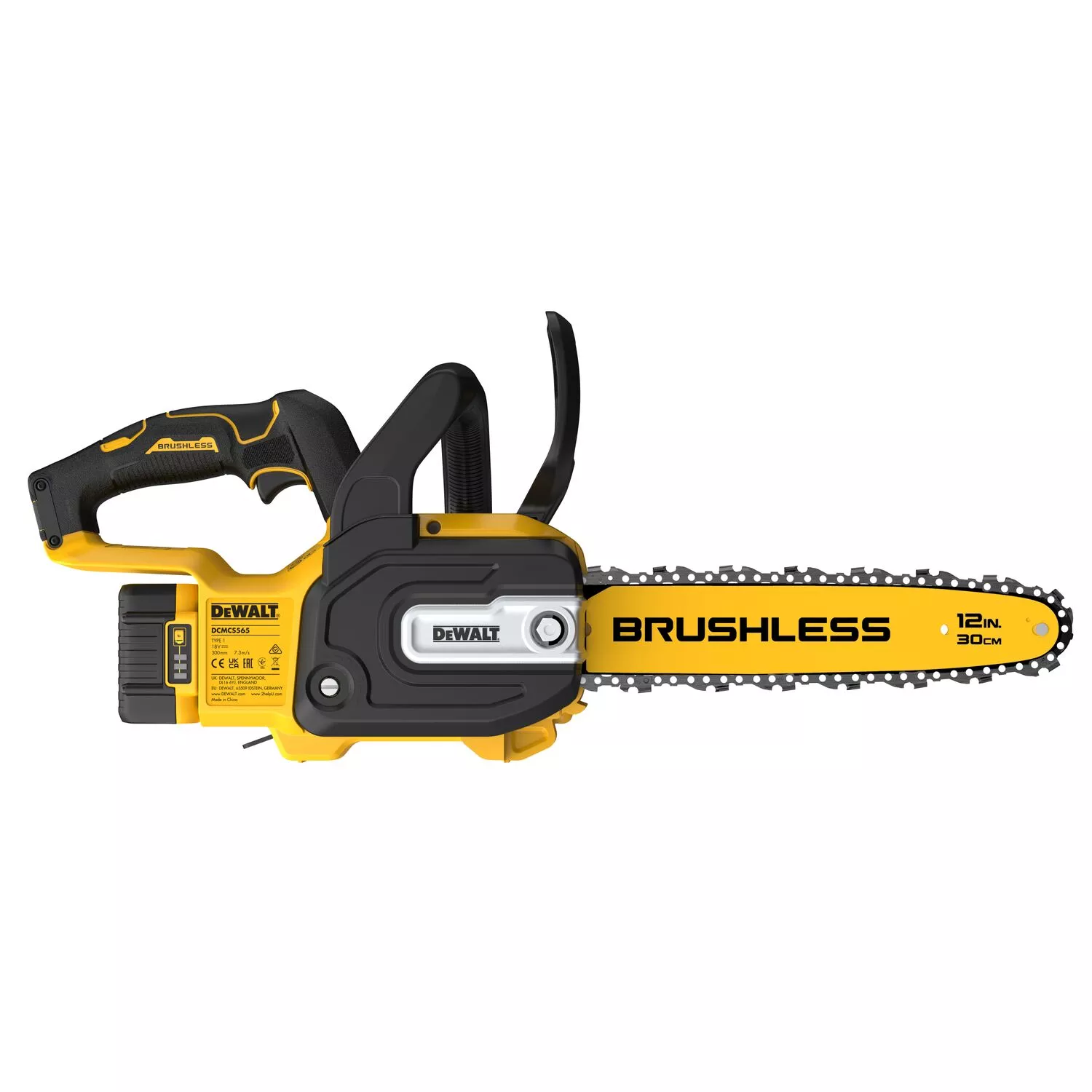 DeWALT DCMCS565P1 18V XR Li-Ion Accu Compacte Kettingzaag Set (1x 5.0Ah) - 30cm thumbnail 3