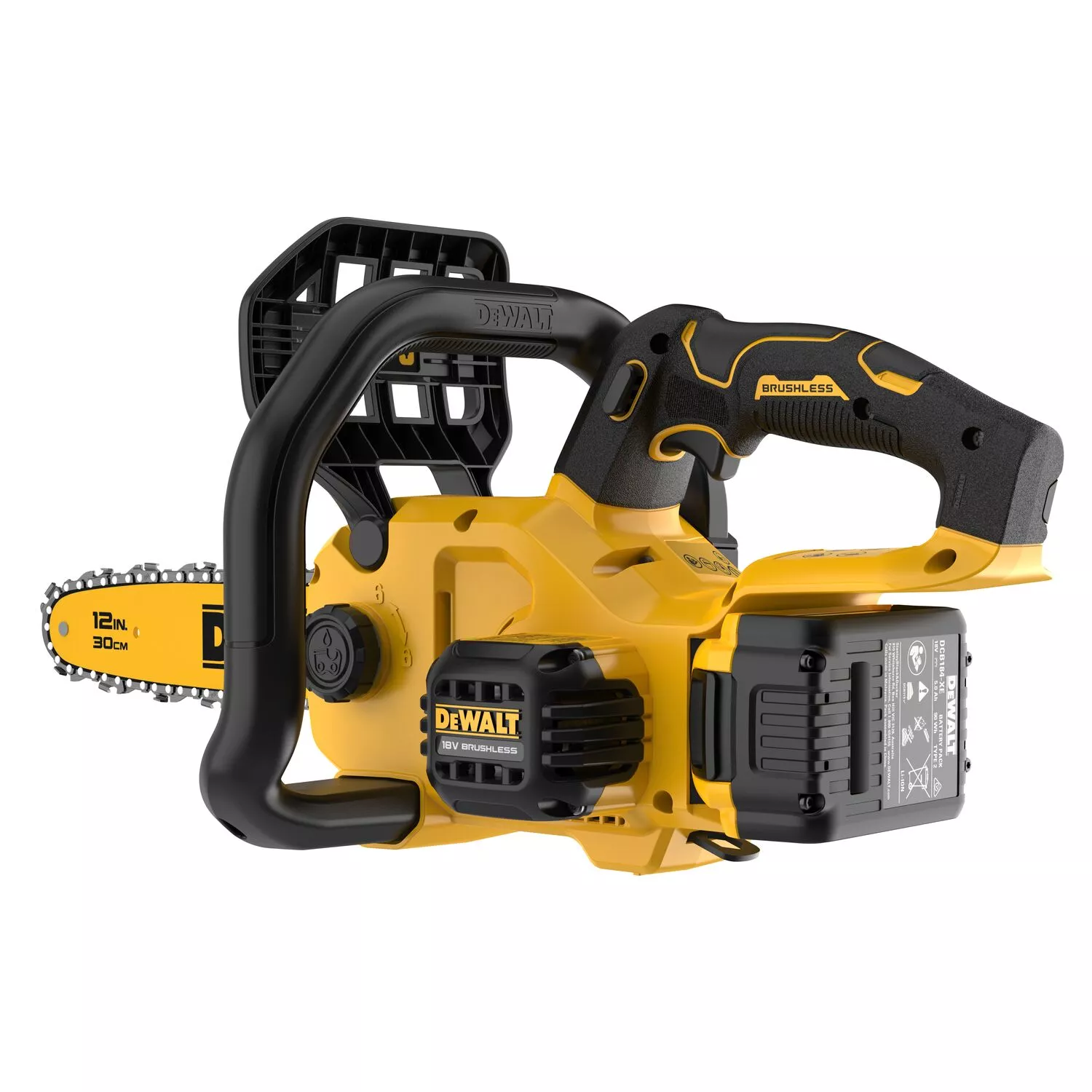 DeWALT DCMCS565P1 18V XR Li-Ion Accu Compacte Kettingzaag Set (1x 5.0Ah) - 30cm thumbnail 4