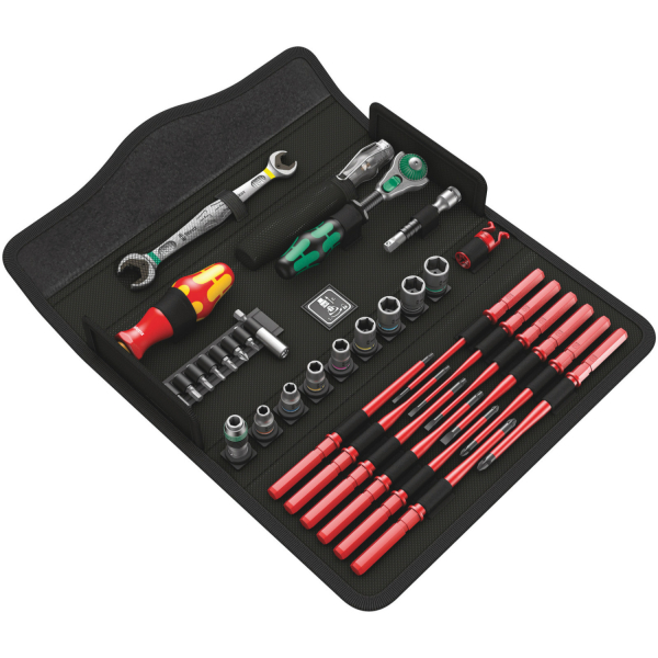 Wera 05135926001 35-Delige Kraftform Kompakt W1 Service Gereedschapset In Etui