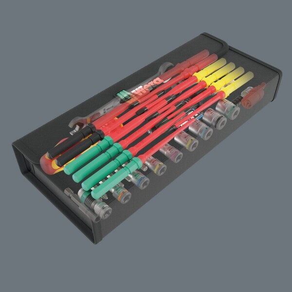 Wera 05135926001 35-Delige Kraftform Kompakt W1 Service Gereedschapset In Etui - Detailed view of the product