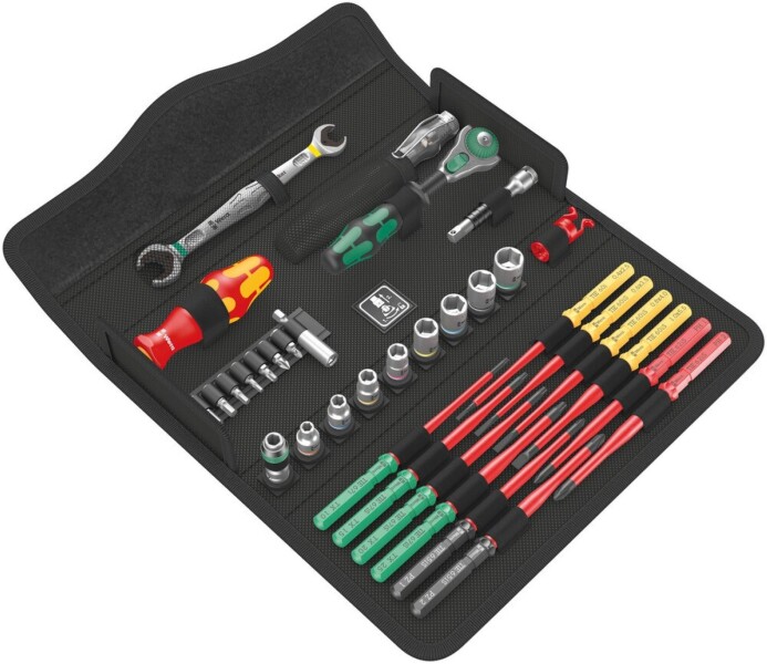 Wera 05135926001 35-Delige Kraftform Kompakt W1 Service Gereedschapset In Etui