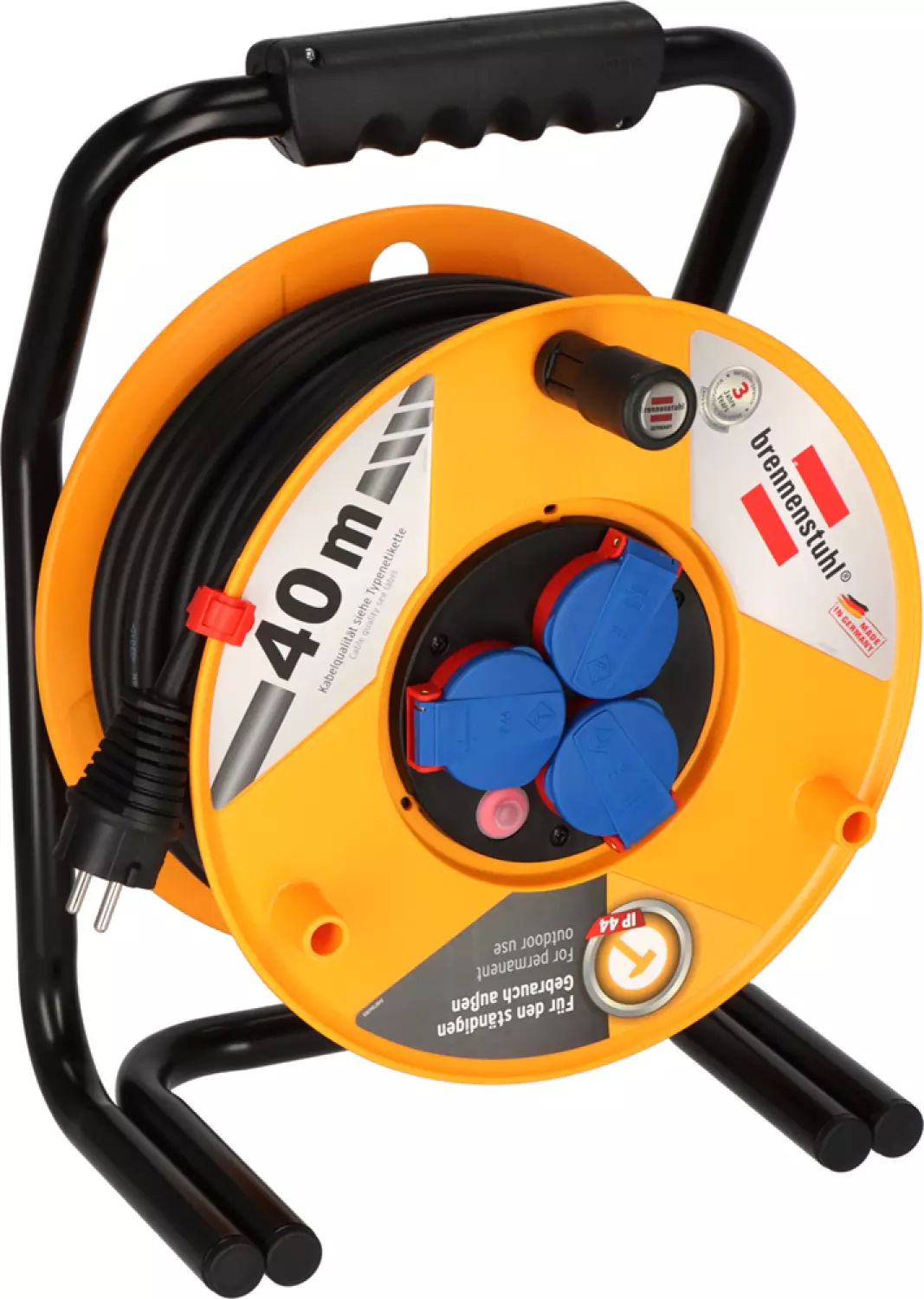 Brennenstuhl 1318940 Brobusta IP44 Kabelhaspel - H07RN-F 3G2,5 - 40m