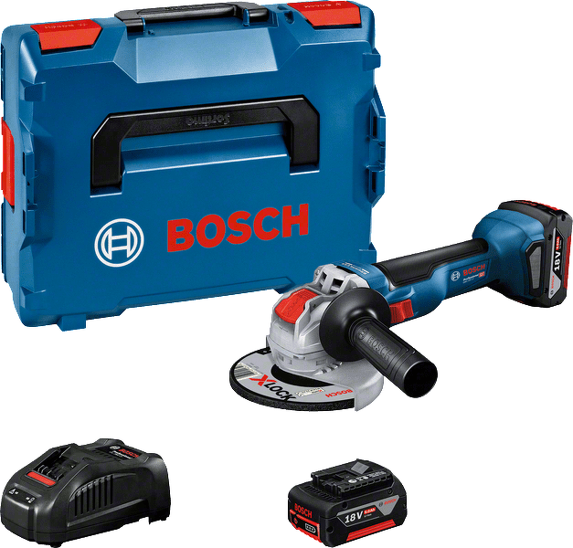 Bosch GWX 18V-10 18V Li-ion Accu Haakse Slijper Set (2x 5.0 Ah) In L-Boxx - 125 Mm - Koolborstelloos EAN: 4059952549545