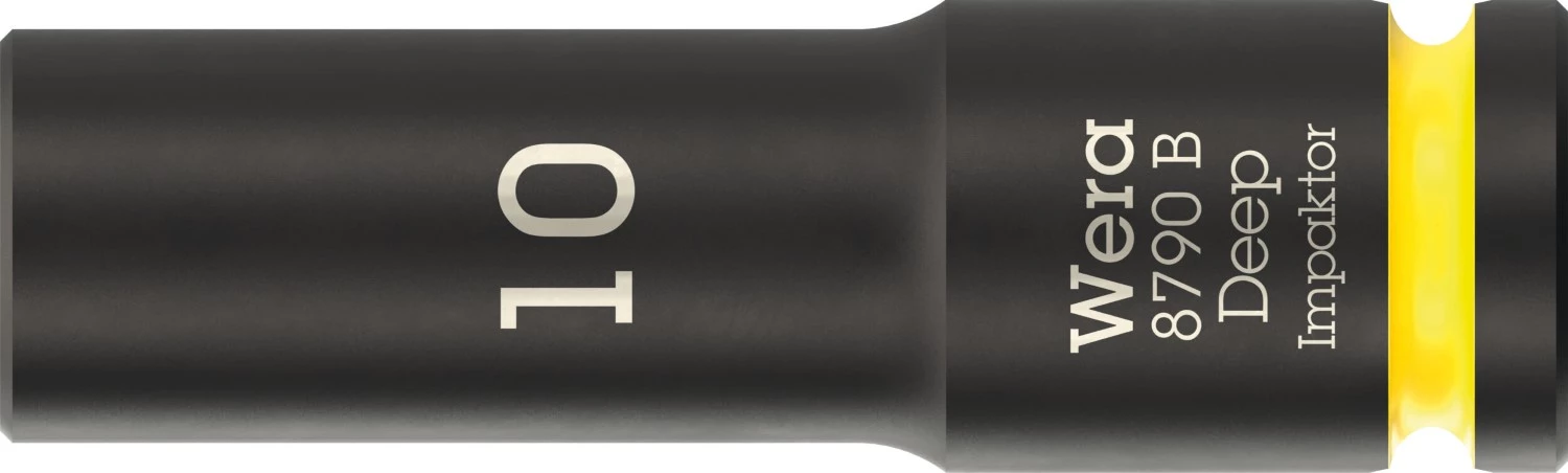 Wera 05005551001 8790 B Impaktor Deep Lange Krachtdop - 3/8"- Zeskant - 10 X 63mm