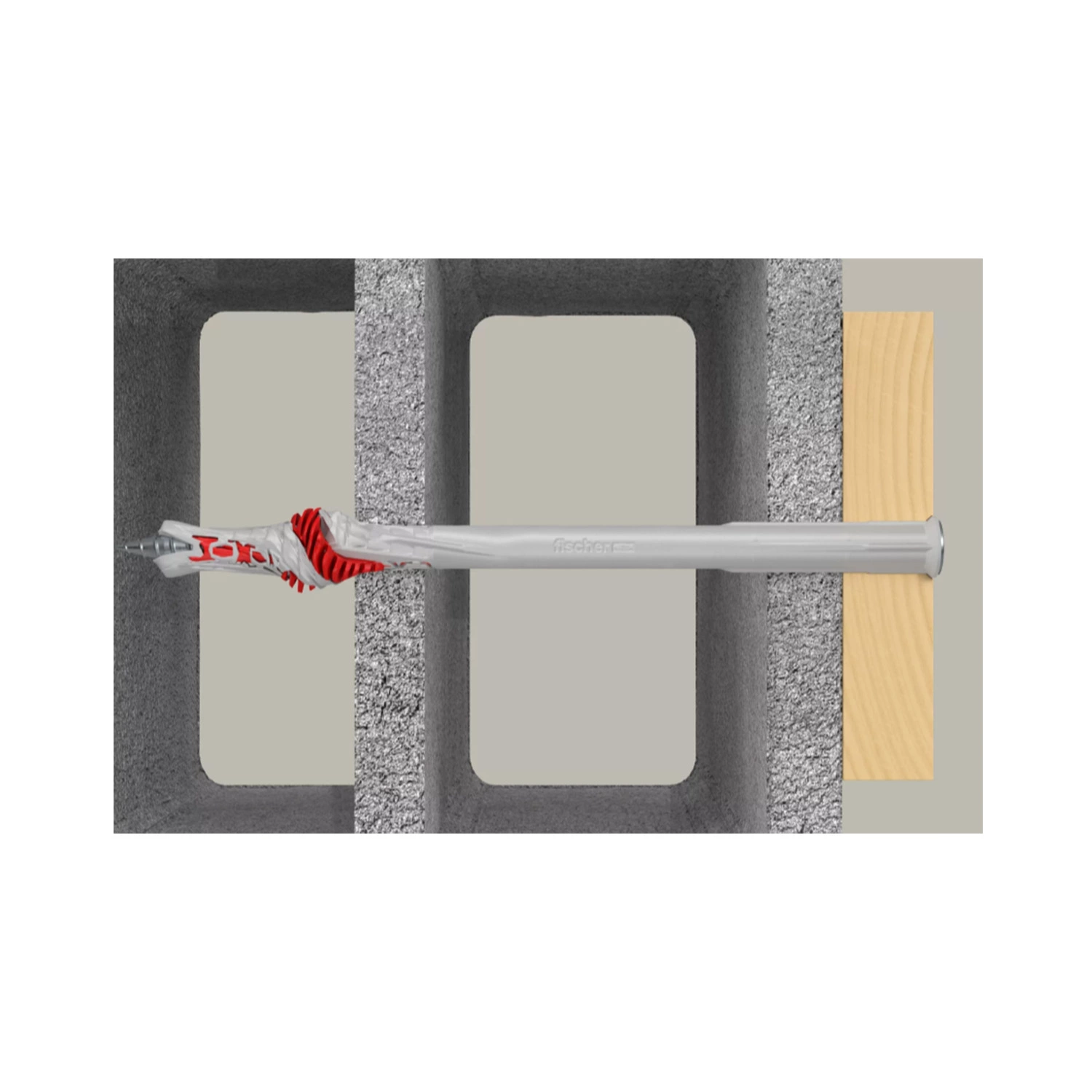 Fischer 562162 Constructieplug DuoXpand - 10 X 230 T - TX40 - Verzonken Schroef (50st) thumbnail 2