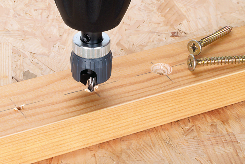 Wolfcraft 2544000 HSS Centreerboor Met Verzinkboor En Dieptestop - Zeskant - 3,2-12mm - Detailed view of the product