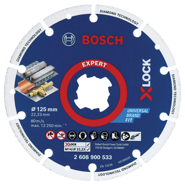 Bosch 2608900533 X-LOCK Diamantschijf Metaal - 125 X 22.23 Mm