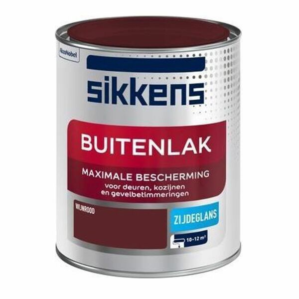 Sikkens S1 Buitenlak Zijdeglans - Wijnrood - 0,75L