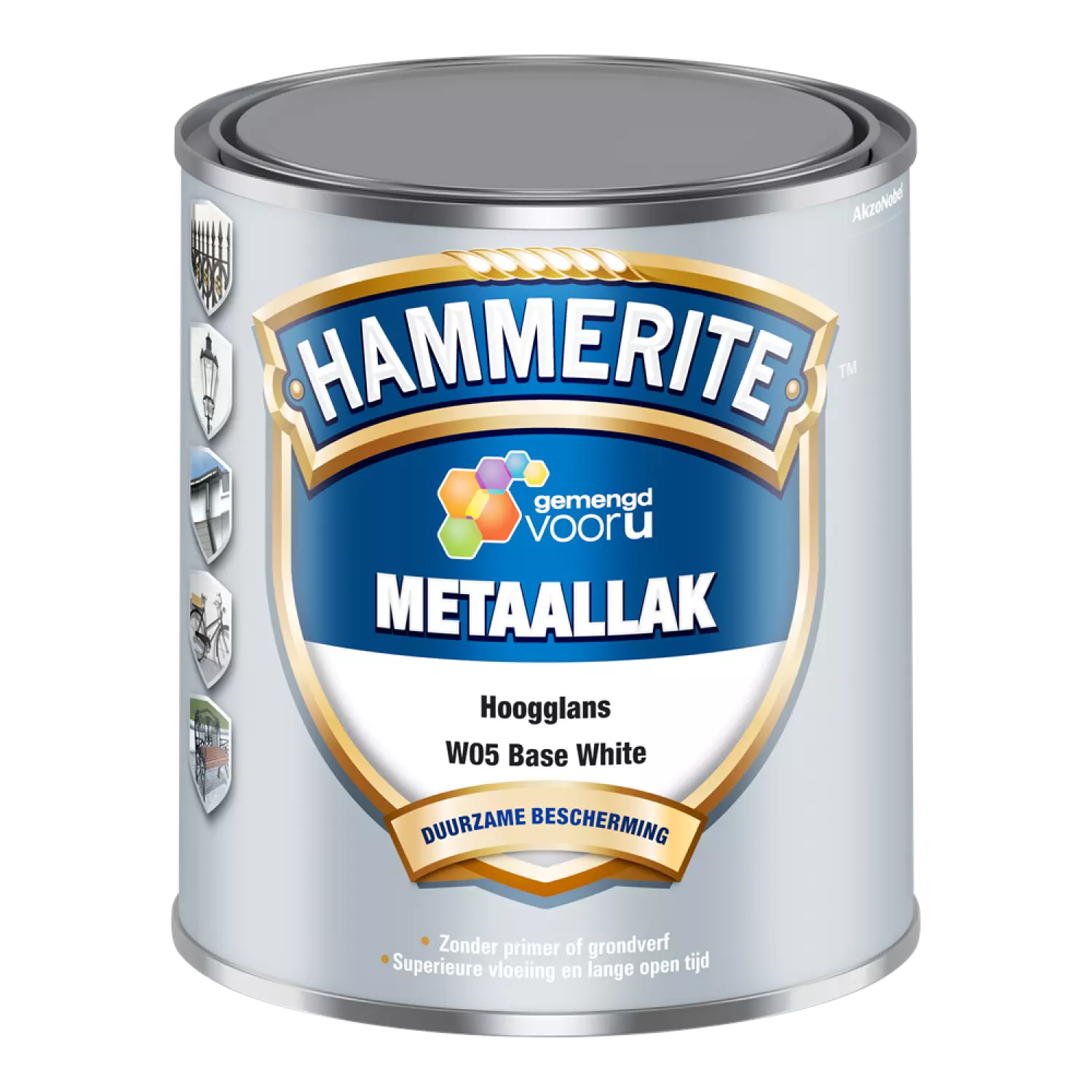 Hammerite Metaallak Hoogglans - Direct Over Roest - Op Kleur Gemengd - 1L