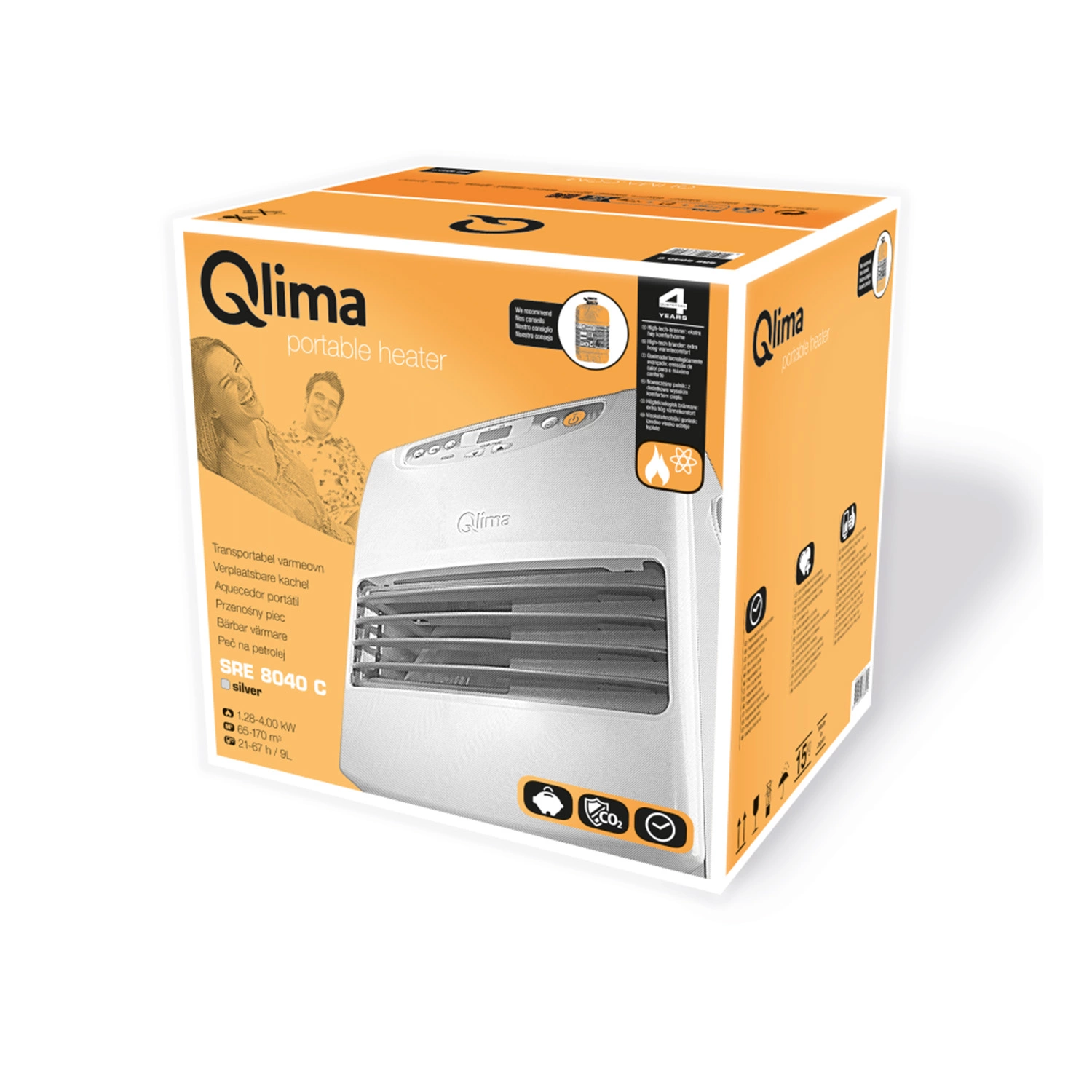 Qlima SRE 8040 TC Laserkachel - 4000W thumbnail 4