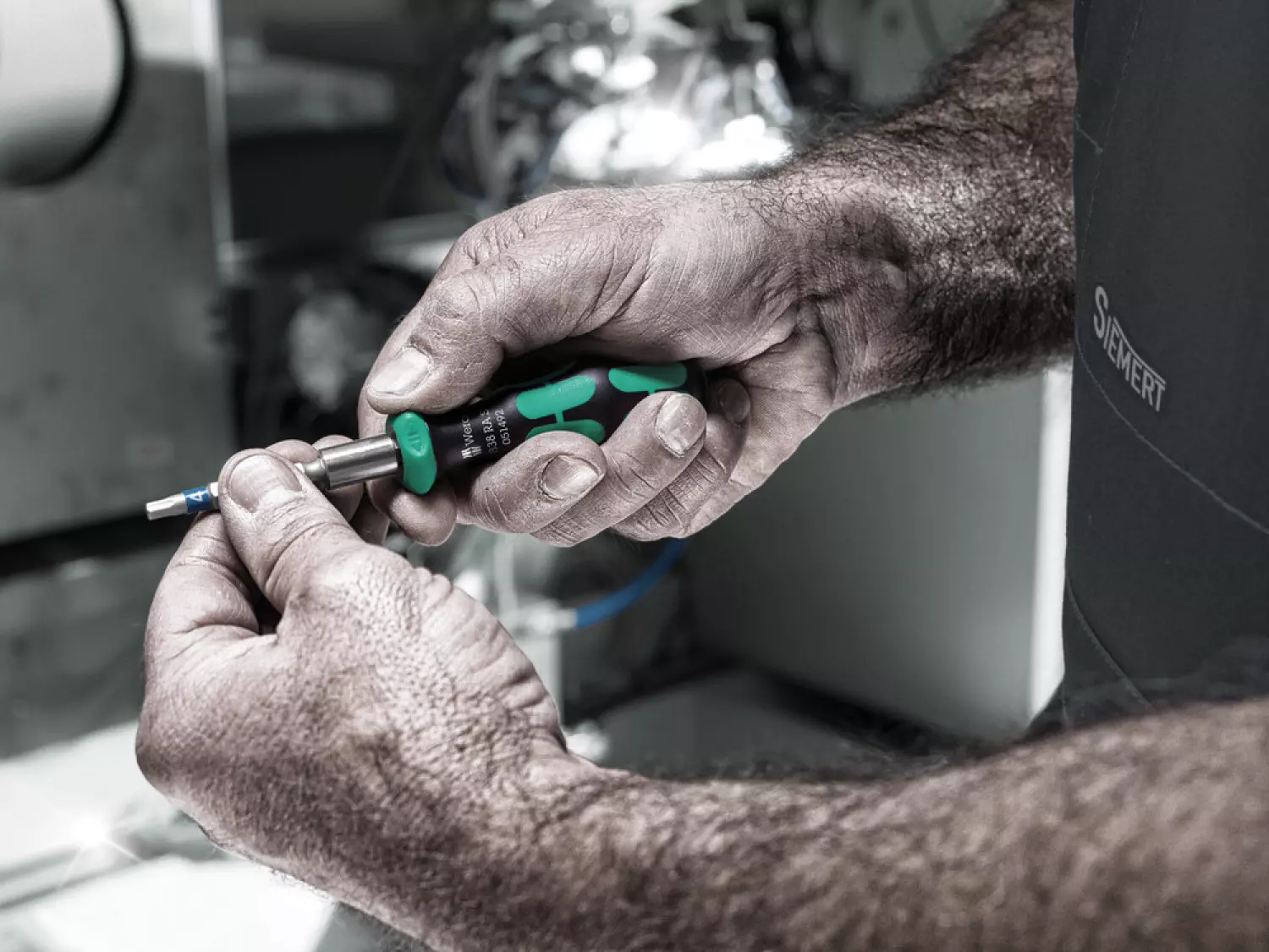 Wera 05051060001 14-delig Kraftform Kompakt 838 RA S Set 1 Schroevendraaierset thumbnail 2