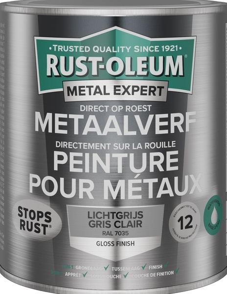 Rust-Oleum MetalExpert Watergedragen - RAL 7035 Lichtgrijs - 250ml