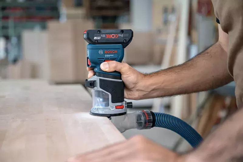 Bosch GKF 18V-8 18V Accu Kantenfrees Body - 8mm - Detailed view of the product