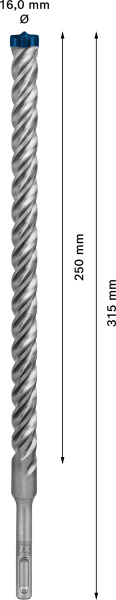 Bosch 2608900132 EXPERT Hamerboor SDS Plus-7X - 16x250x315mm - Detailed view of the product