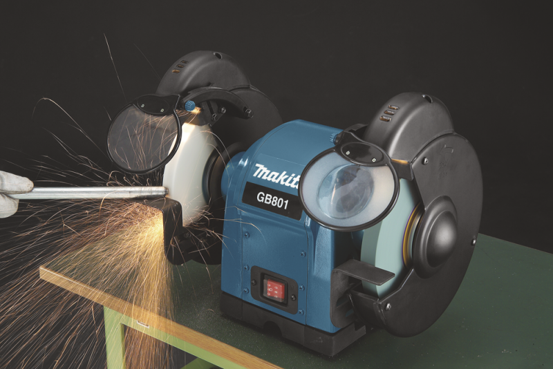 Makita GB801 Dubbele Tafelslijpmachine - 550W - 205 X 15,88 X 19mm - Detailed view of the product
