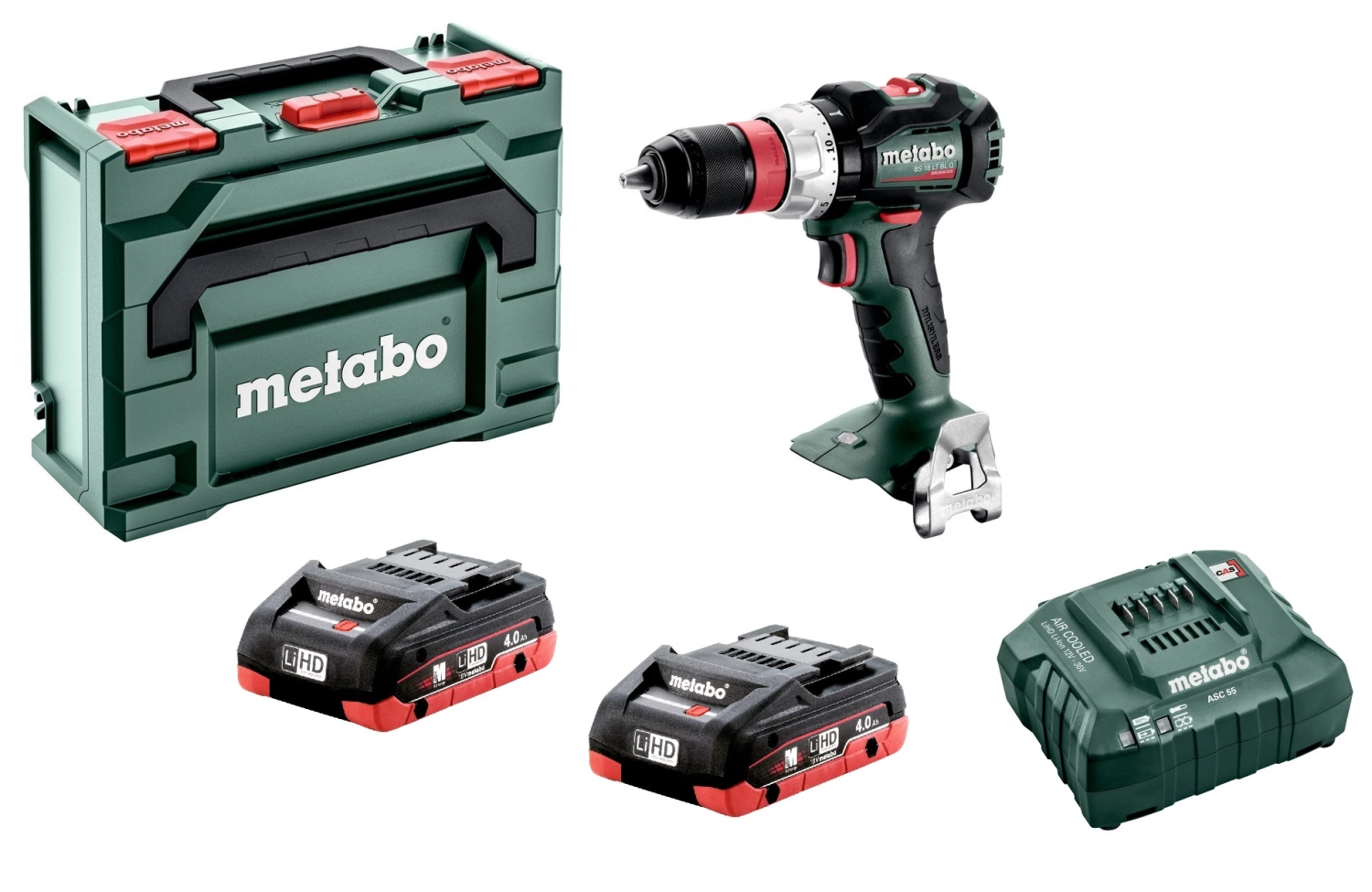 Metabo BS 18 LT BL Q 18V LiHD Accu Boor-/schroefmachine Set (2x 4.0Ah Accu) In MetaBOX - Koolborstelloos