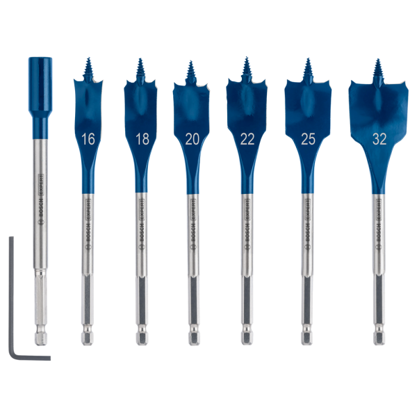 Bosch 2608900334 EXPERT 7-delige Speedborenset Self Cut Speed - 16/18/20/22/25/32mm