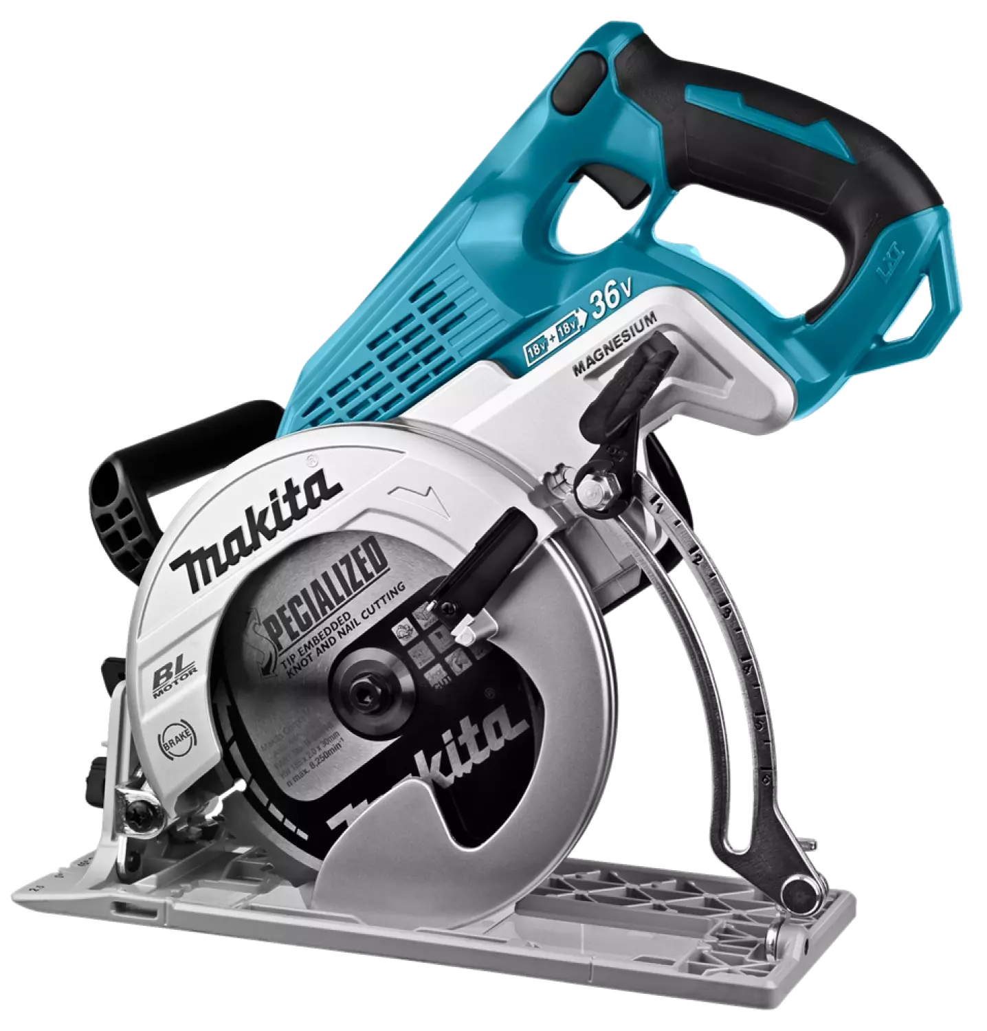Makita DRS780Z 2x18V Li-Ion Accu Cirkelzaag Body - 185mm thumbnail 4