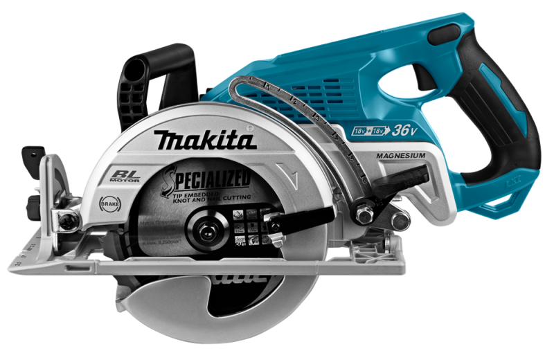 Makita DRS780Z 2x18V Li-Ion Accu Cirkelzaag Body - 185mm - Detailed view of the product