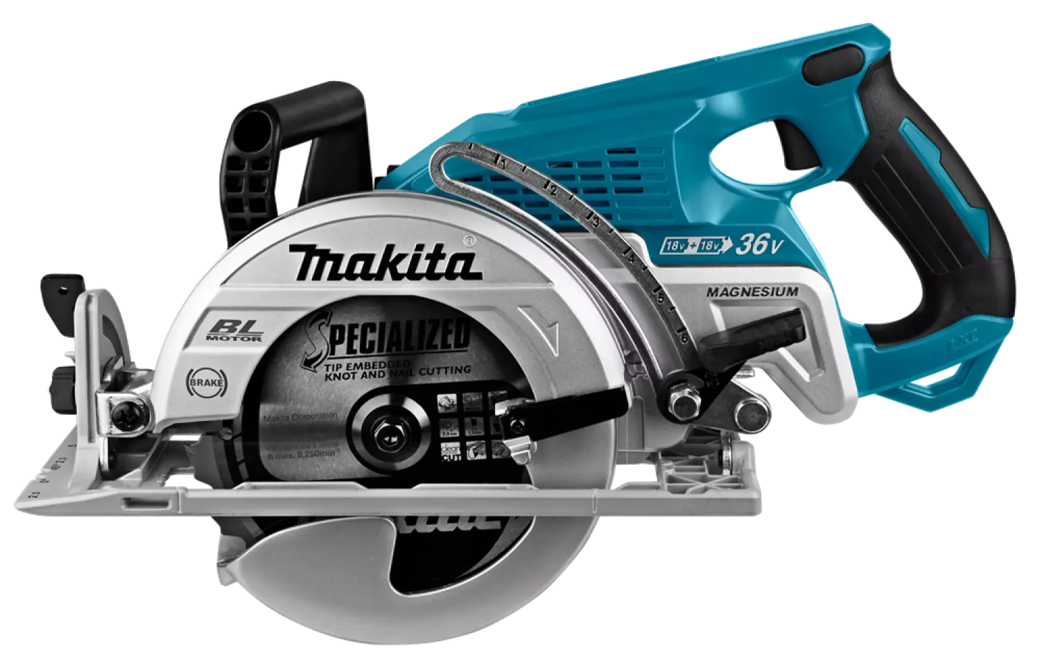 Makita DRS780Z 2x18V Li-Ion Accu Cirkelzaag Body - 185mm thumbnail 3