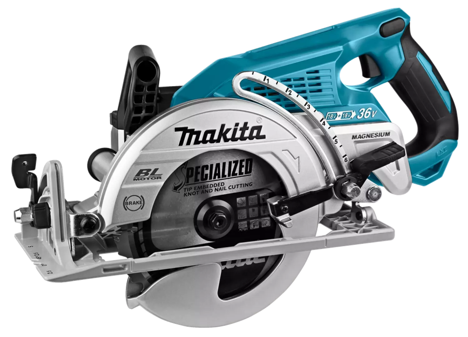 Makita DRS780Z 2x18 V Cirkelzaag 185 mm - zonder accu's en lader