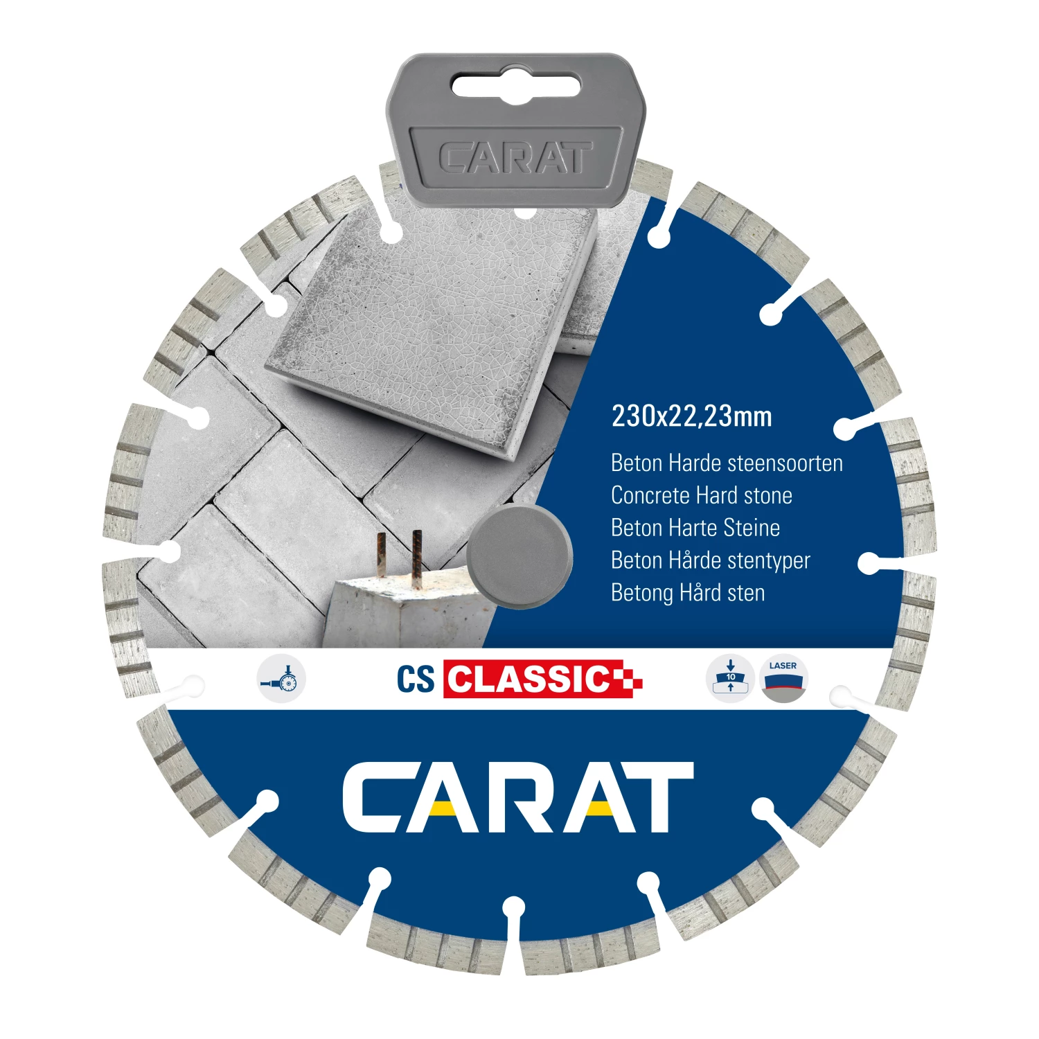 Carat CSC2303000 Diamantzaagblad Voor Droogzagen - 230 X 22,23mm - Beton