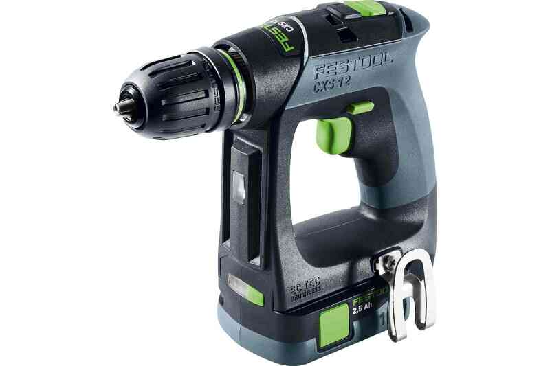 Festool CXS 12 2,5-Plus 12V Li-ion Accu-schroefboormachine Set (2x 2.5Ah Accu) In Systainer - Detailed view of the product