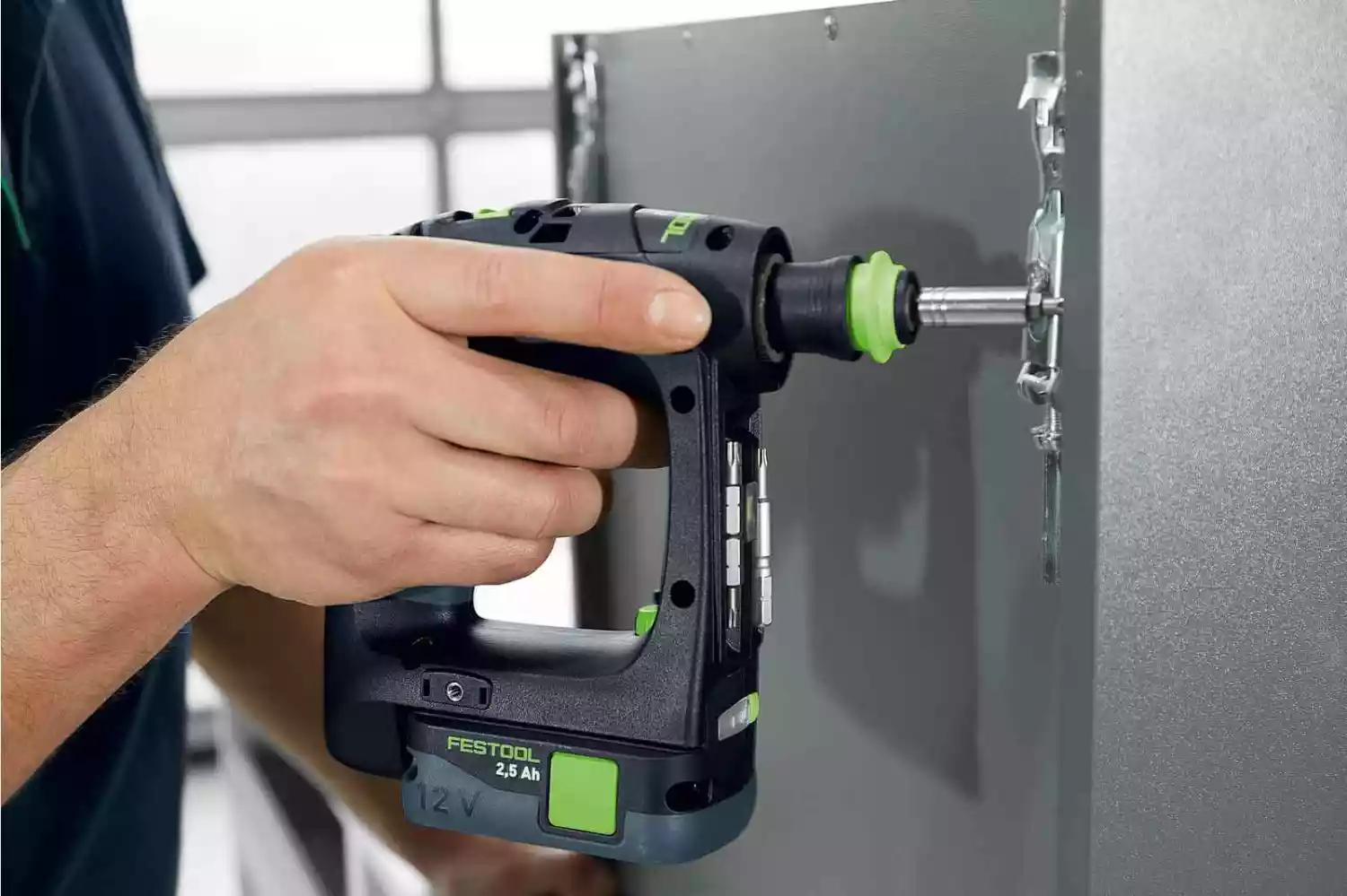 Festool CXS 12 2,5-Plus 12V Li-ion Accu-schroefboormachine Set (2x 2.5Ah Accu) In Systainer thumbnail 3
