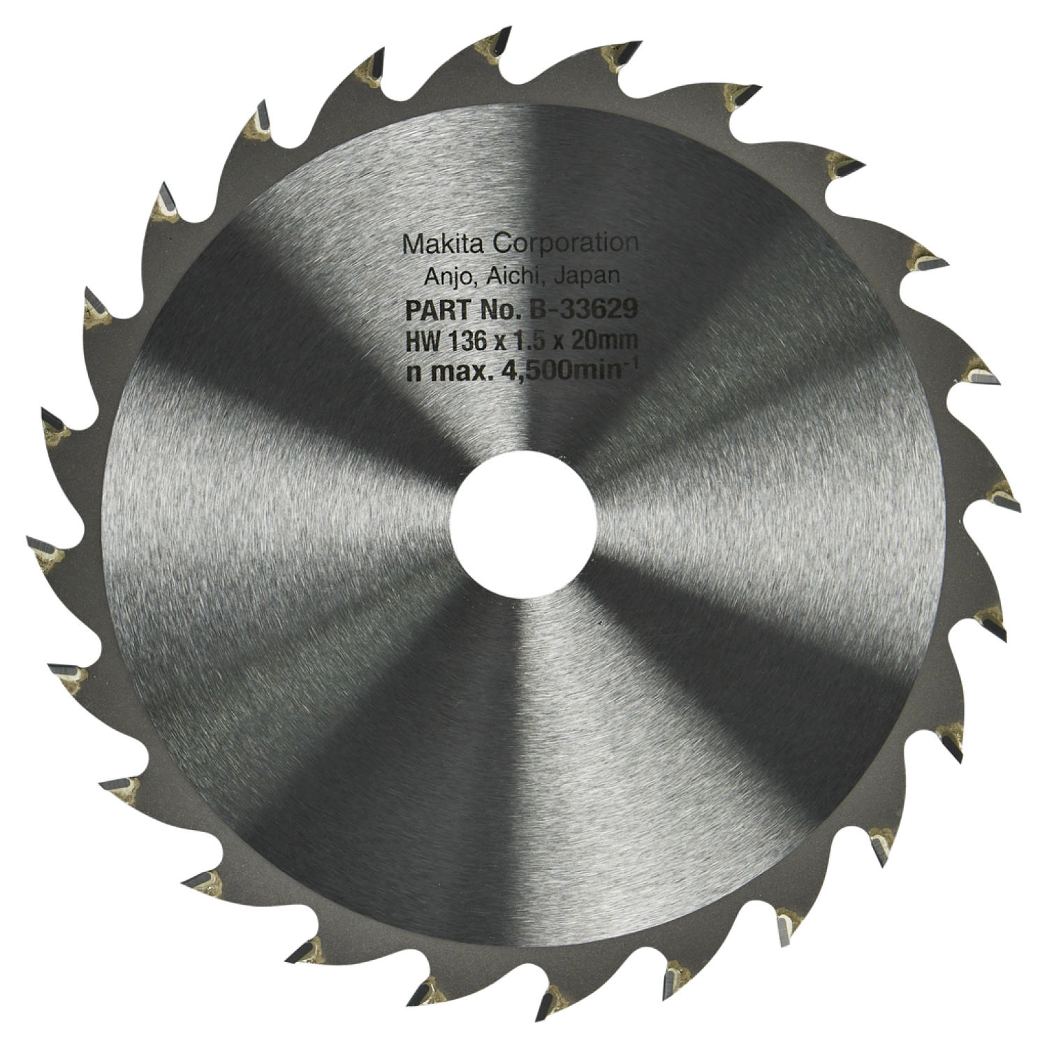 Makita B-33629 Specialized Cirkelzaagblad - 136 X 20 X 24T - Hout thumbnail 3