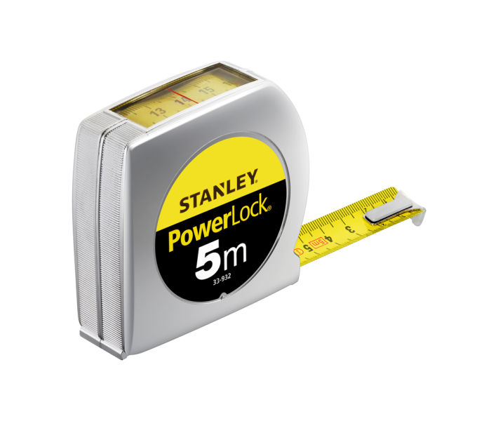 Stanley 0-33-932 Rolmaat Met Kijkvenster - 5m X 19mm