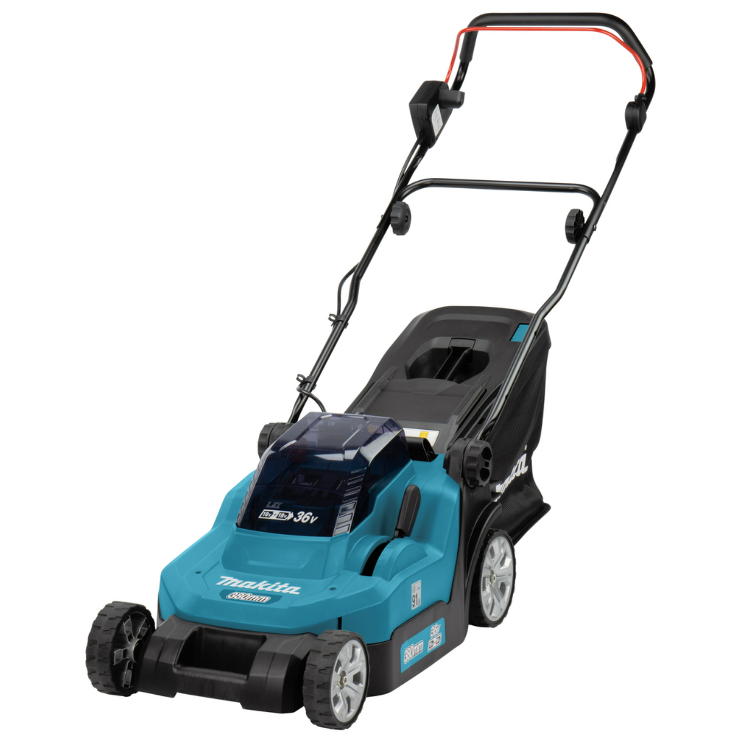 Makita DLM382CM2 Accu-grasmaaier 38 cm 2 x 18 Volt 4.0Ah Li-Ion