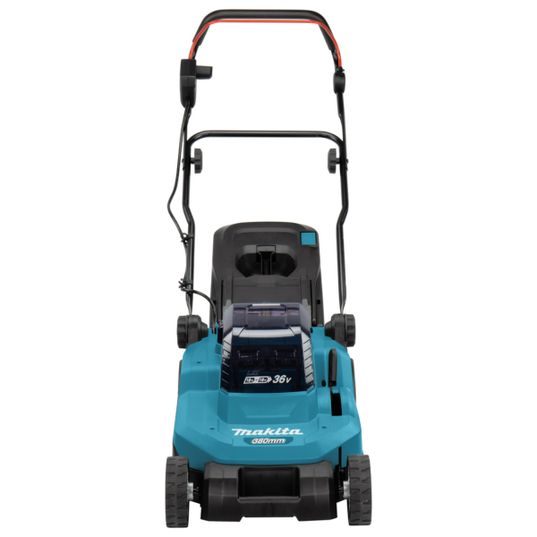 Makita DLM382CM2 (2x 18V) Li-Ion Accu Grasmaaier Set (2x 4.0Ah) - 38cm - Detailed view of the product