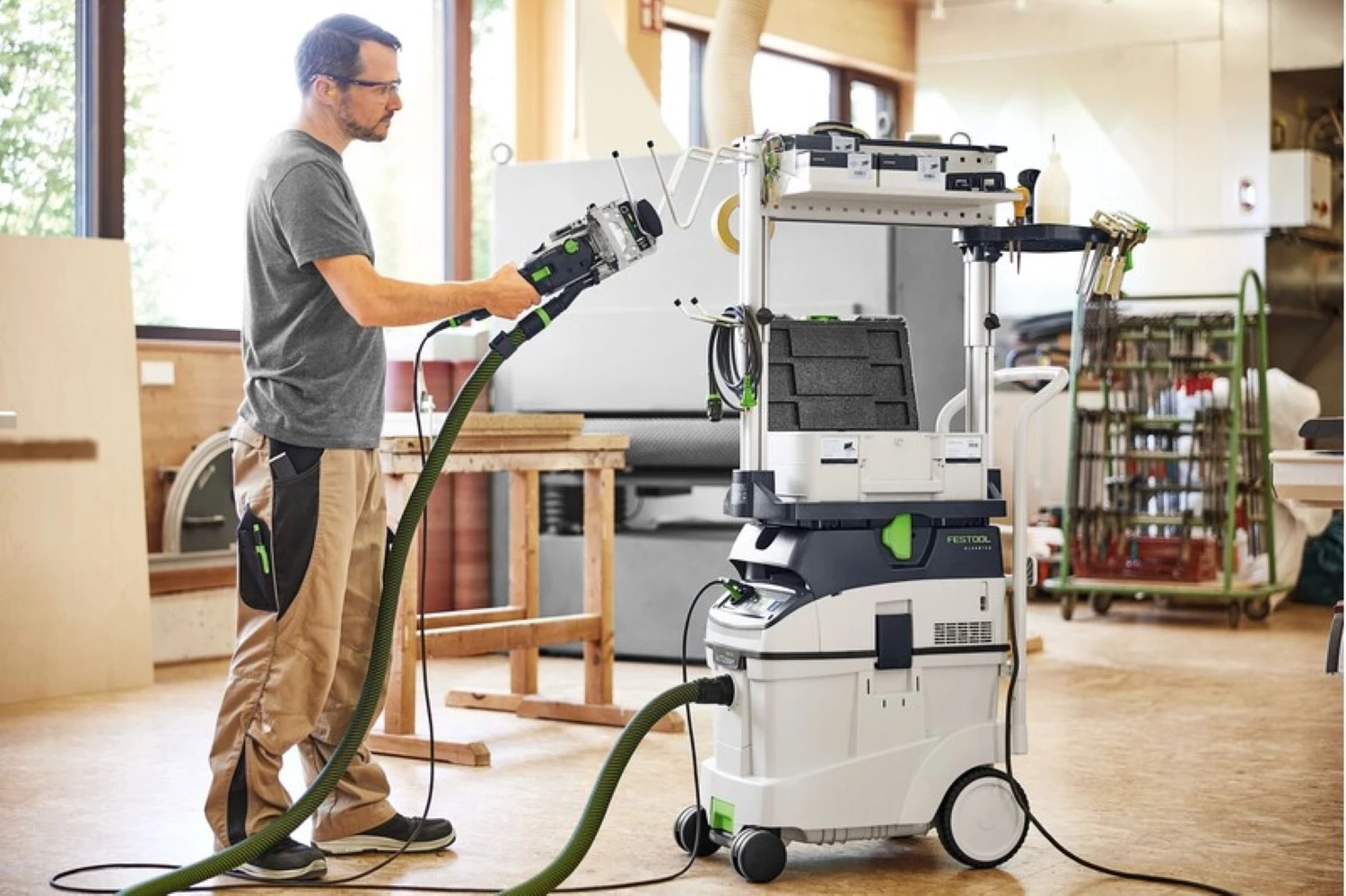 Festool CTM 48 EI Bouwstofzuiger - 1200W - Klasse M - 48L thumbnail 4