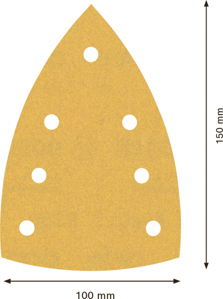 Bosch 2608901118 EXPERT Schuurvel C470 Best For Wood And Paint - 100 X 150mm - K180 - 7 Gaten - 10st - Detailed view of the product