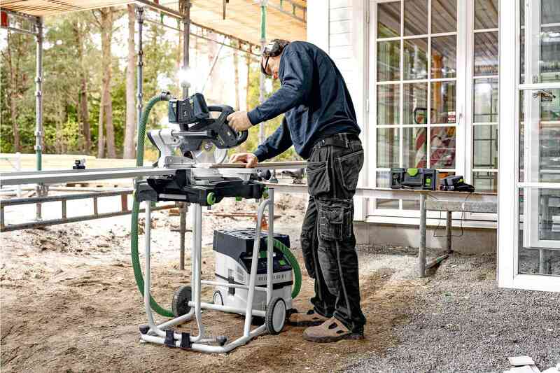 Festool CTMC MIDI I-Plus 36V (2x18V) Li-Ion Accu Stofzuiger Set (4x 5,0Ah) In Systainer - 3100l/min - Stofklasse M - Detailed view of the product